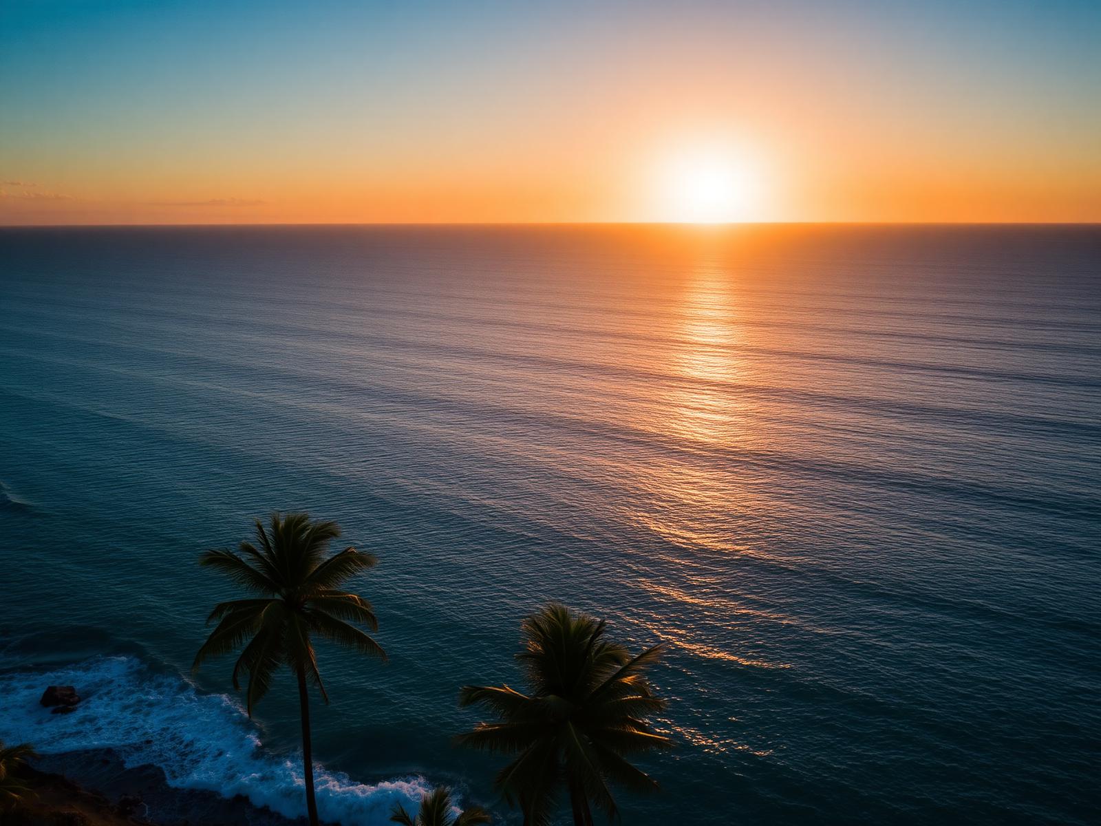 Litoral de Maceió ao amanhecer